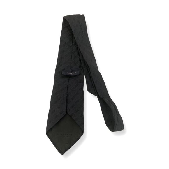 Burberry navy abstract print silk tie - Picture 2 of 5